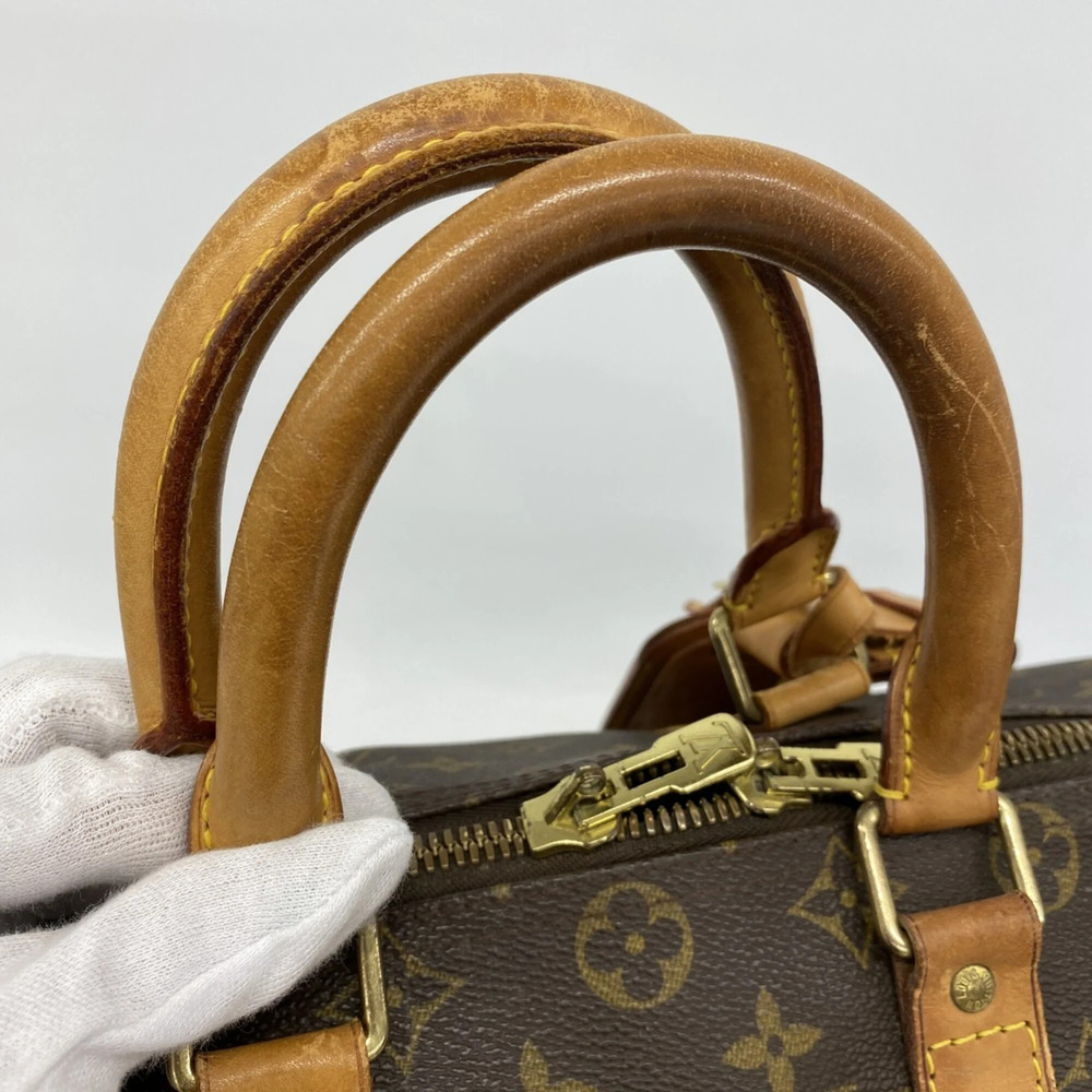 LOUIS VUITTON Brown Monogram Keepall 45 Boston Bag - Picture 8 of 10
